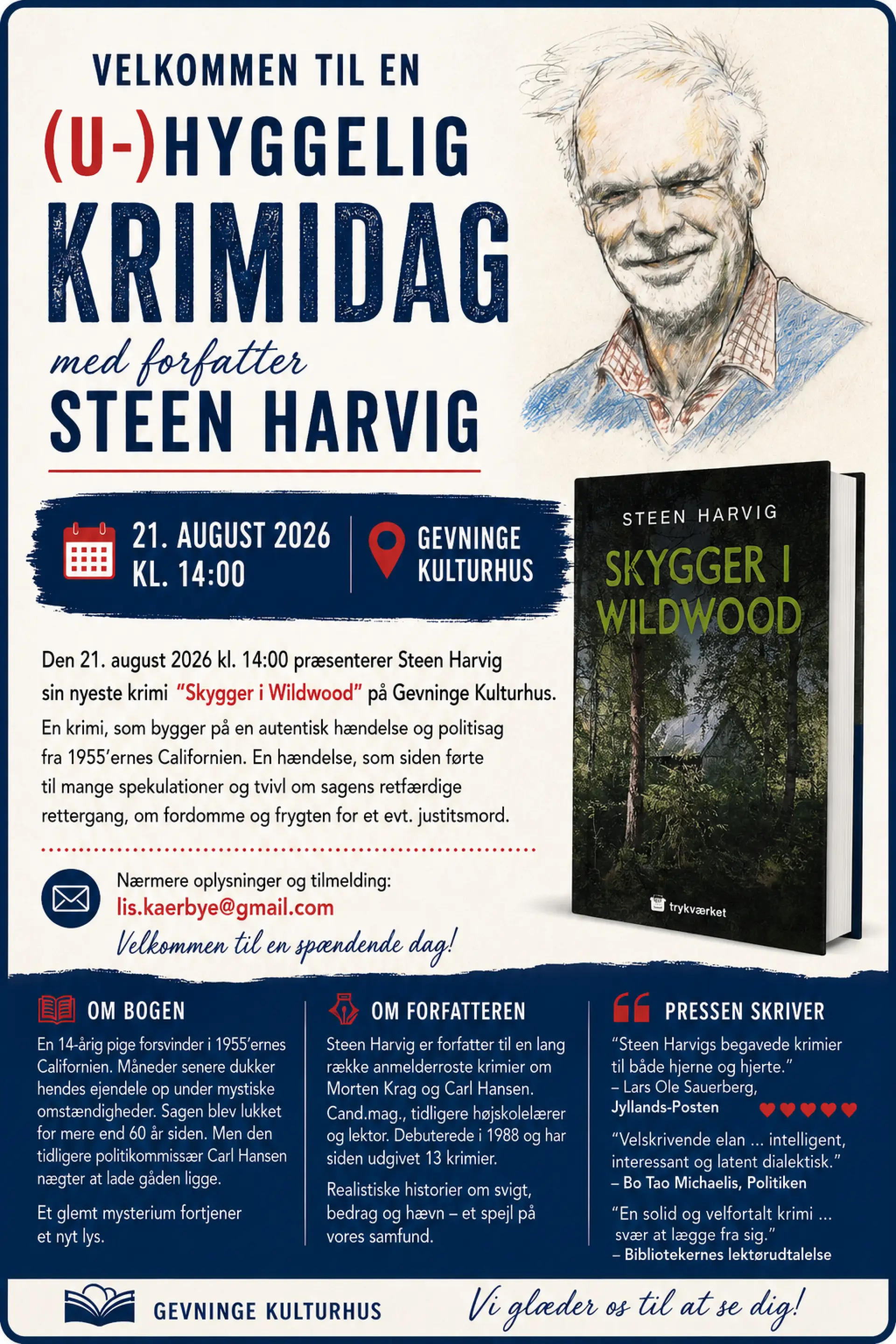 (U-)hyggelig Krimidag med forfatter Steen Harvig