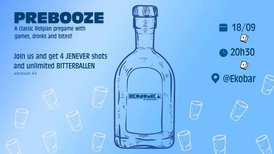 Prebooze for Internationals