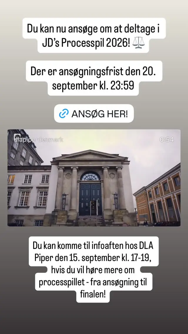 JD's Processpil 2026 - Infoaften
