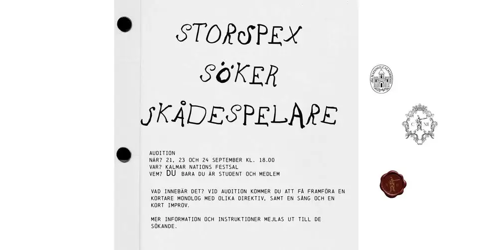 Audition för storspex
