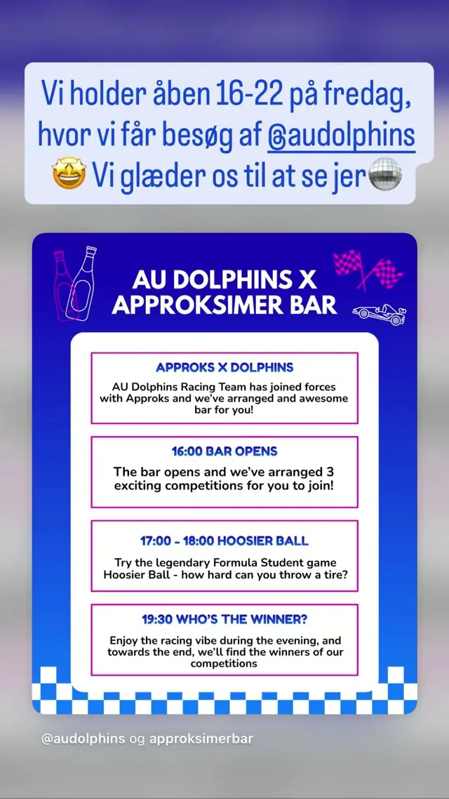 AU Dolphins x Approksimer Bar