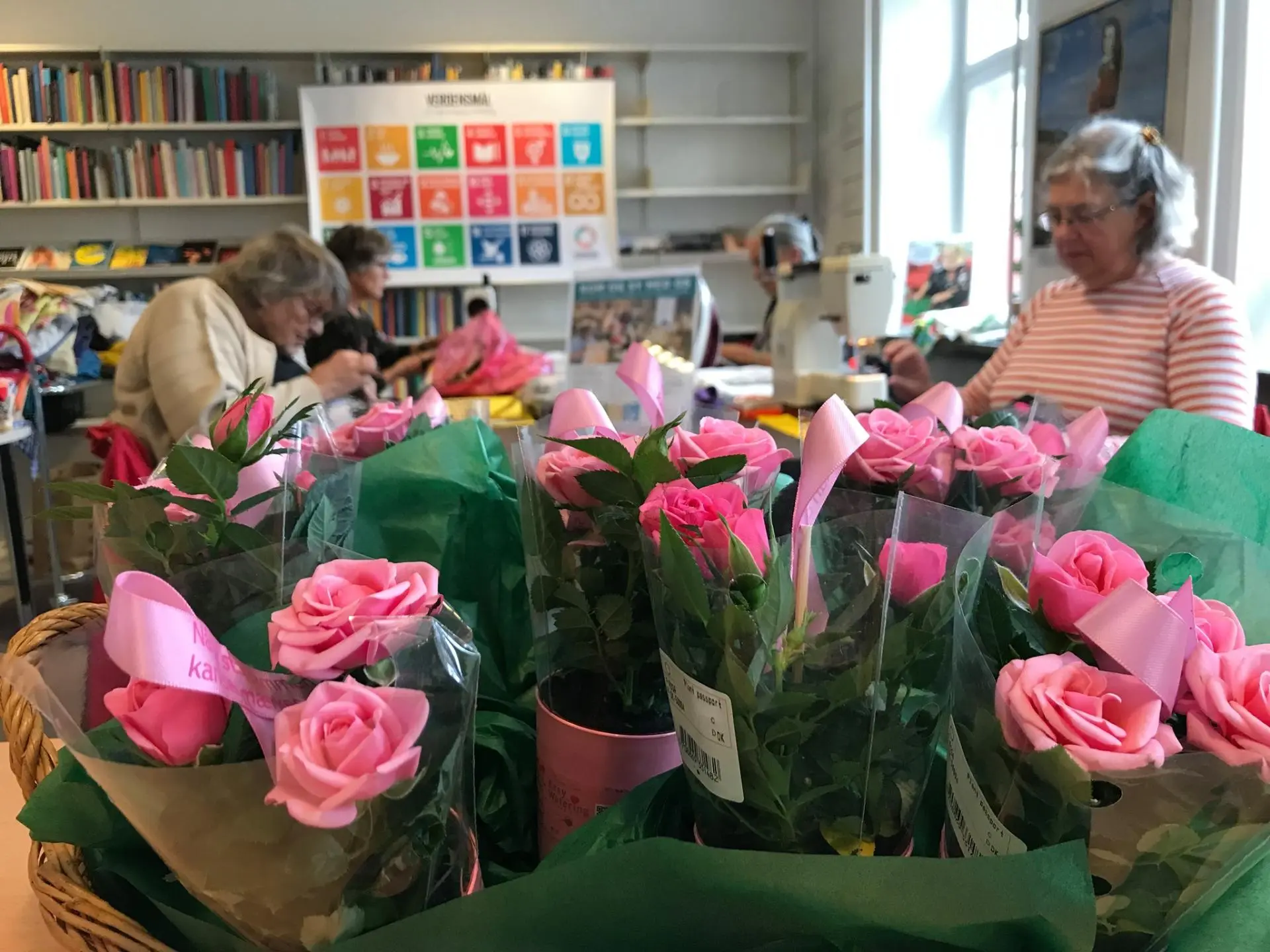Vi laver muleposer til biblioteksbøgerne - i Store Heddinge