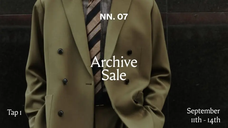 NN.07 Archive sale Copenhagen | 11-14. September | TAP1