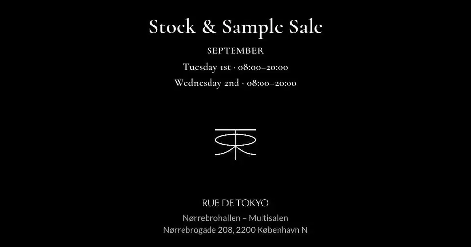 Rue de Tokyo Stock & Sample Sale