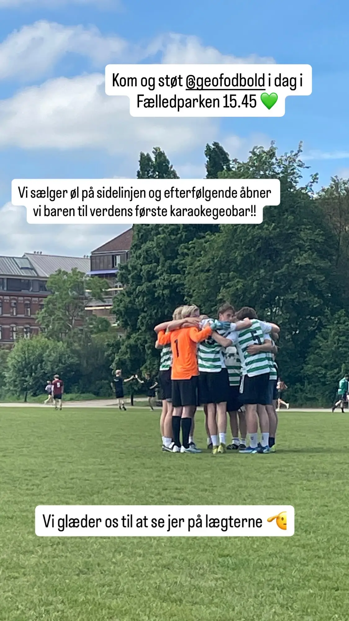 Fodbold i Fælledparken + Karaokegeobar