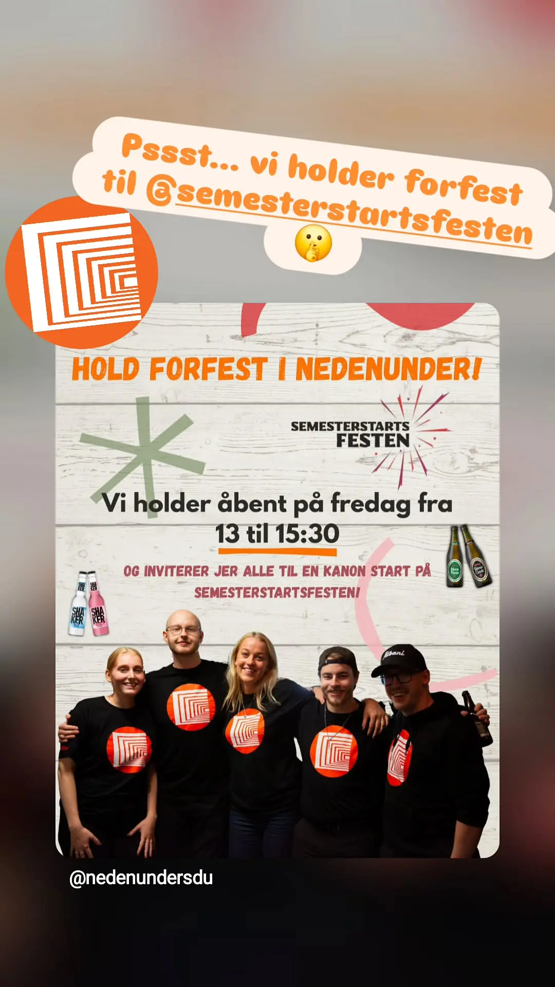 Forfest til Semesterstartsfesten