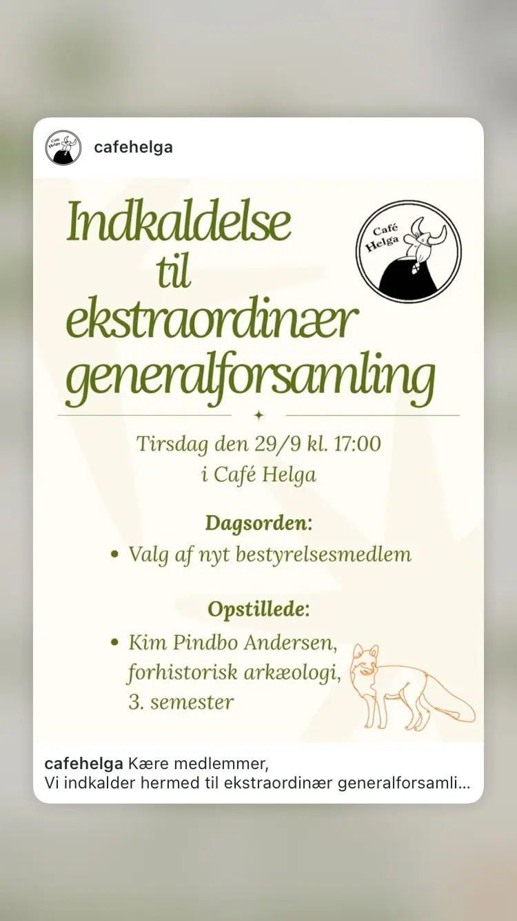 Ekstraordinær generalforsamling