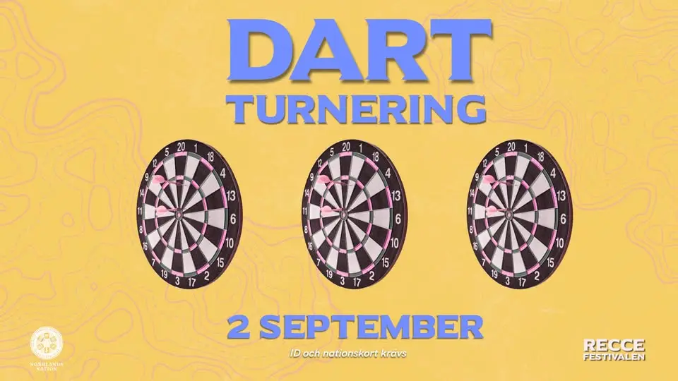 DARTTURNERING - RecceFestivalen 2026
