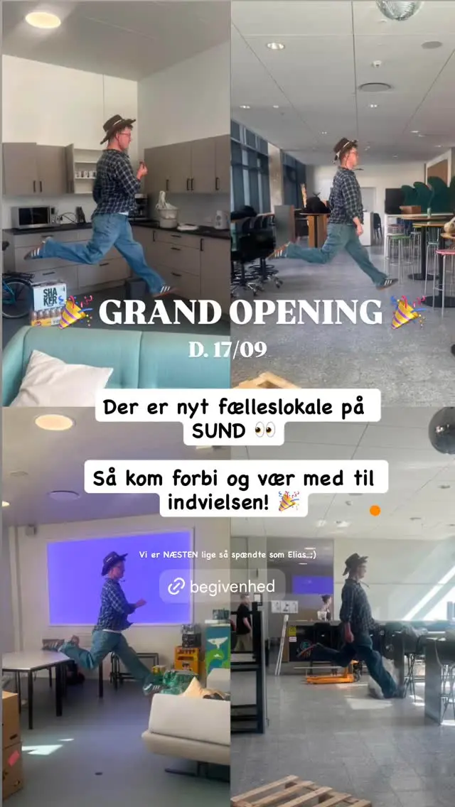 Grand Opening - Nyt fælleslokale på SUND