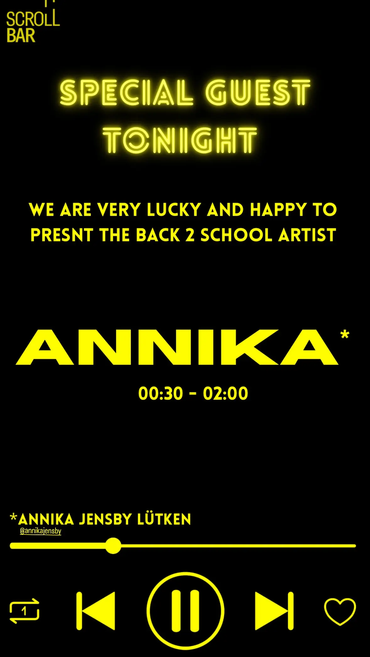 Back 2 School - Annika Jensby Lütken live