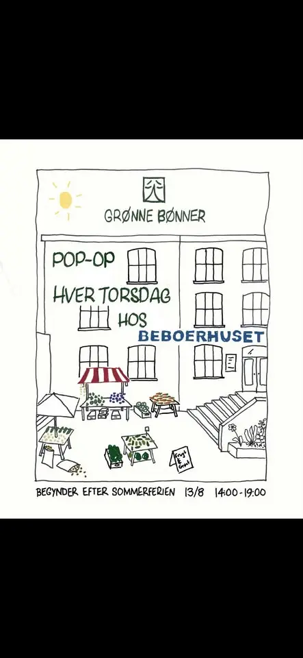 Grønne Bønner pop-op på Beboerhuset